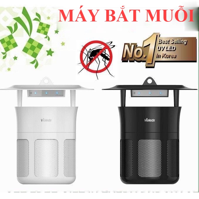 Đèn bắt muỗi, máy bắt muỗi LED UV Mosclean Hàn Quốc, nhập khẩu chính hãng, Bảo Hành 1 Năm, Màu trắng và màu đen