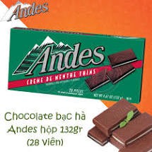 Combo 5 Thanh Kẹo Chocolate Andes 132g