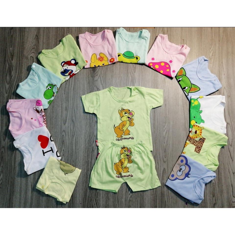 SET 5 BỘ COTTON CHO BÉ TRAI BÉ GÁI