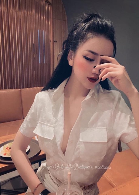 Áo sơ mi cộc kẻ nhỏ 2 nắp túi | BigBuy360 - bigbuy360.vn