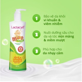 Sữa tắm gội cho bé lactacyd 250/500ml