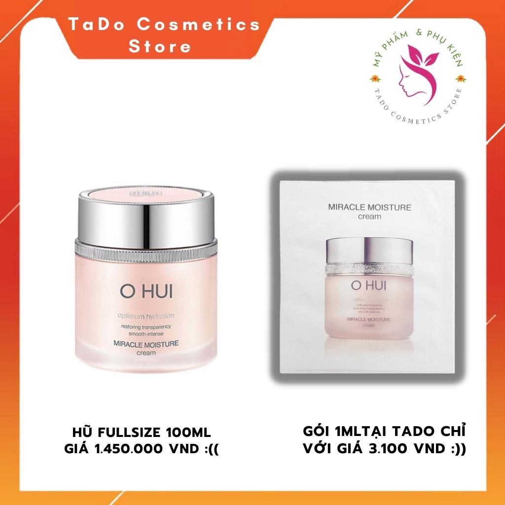 Kem cấp ẩm dưỡng ẩm Ohui hồng Miracle Moisture Cream sáng hồng da gói 1ml - sáng da, chống lão hóa,trắng hồng