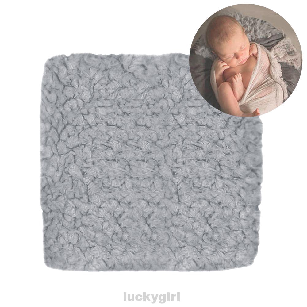 Backdrop Newborn Photography Soft Solid Square Baby Blanket