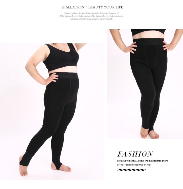 Quần legging big size thun đạp gót size lớn 50-80kg nhập khẩu