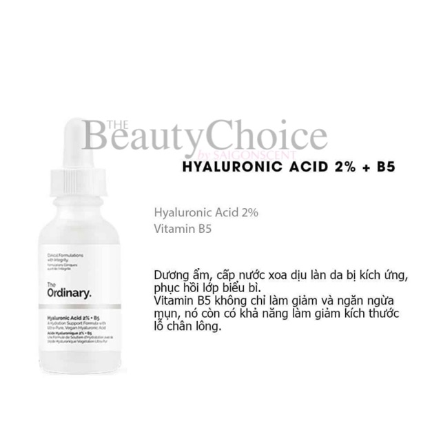 Serum cấp nước The Ordinary Hyaluronic Acid 2% + B5 (30mL) | BigBuy360 - bigbuy360.vn