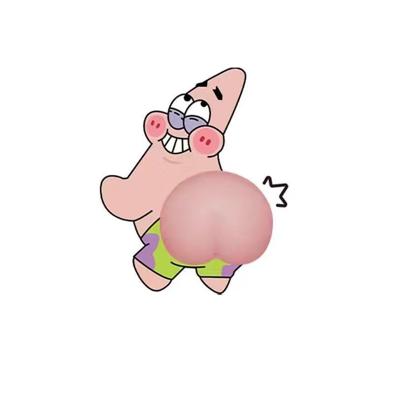 (Hàng Có Sẵn) Miếng Dán Bảo Vệ Thân Xe Hơi Chống Trầy Xước Chống Va Chạm Hình Mông Dễ Thương