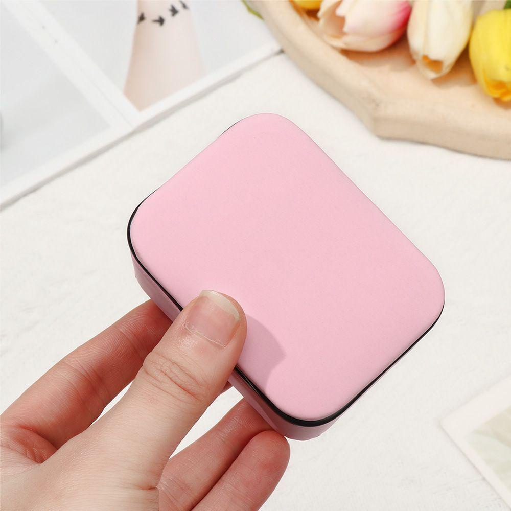 Moilyvn Hộp Đựng Trang Sức Di Động Tinh Tế Tích Hợp Flannel Có Gương Trang Điểm