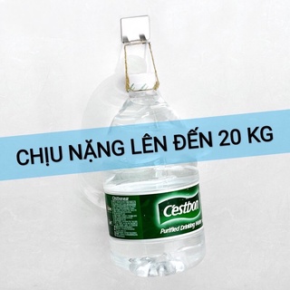 Móc treo dán tường inox siêu chắc (móc đôi)