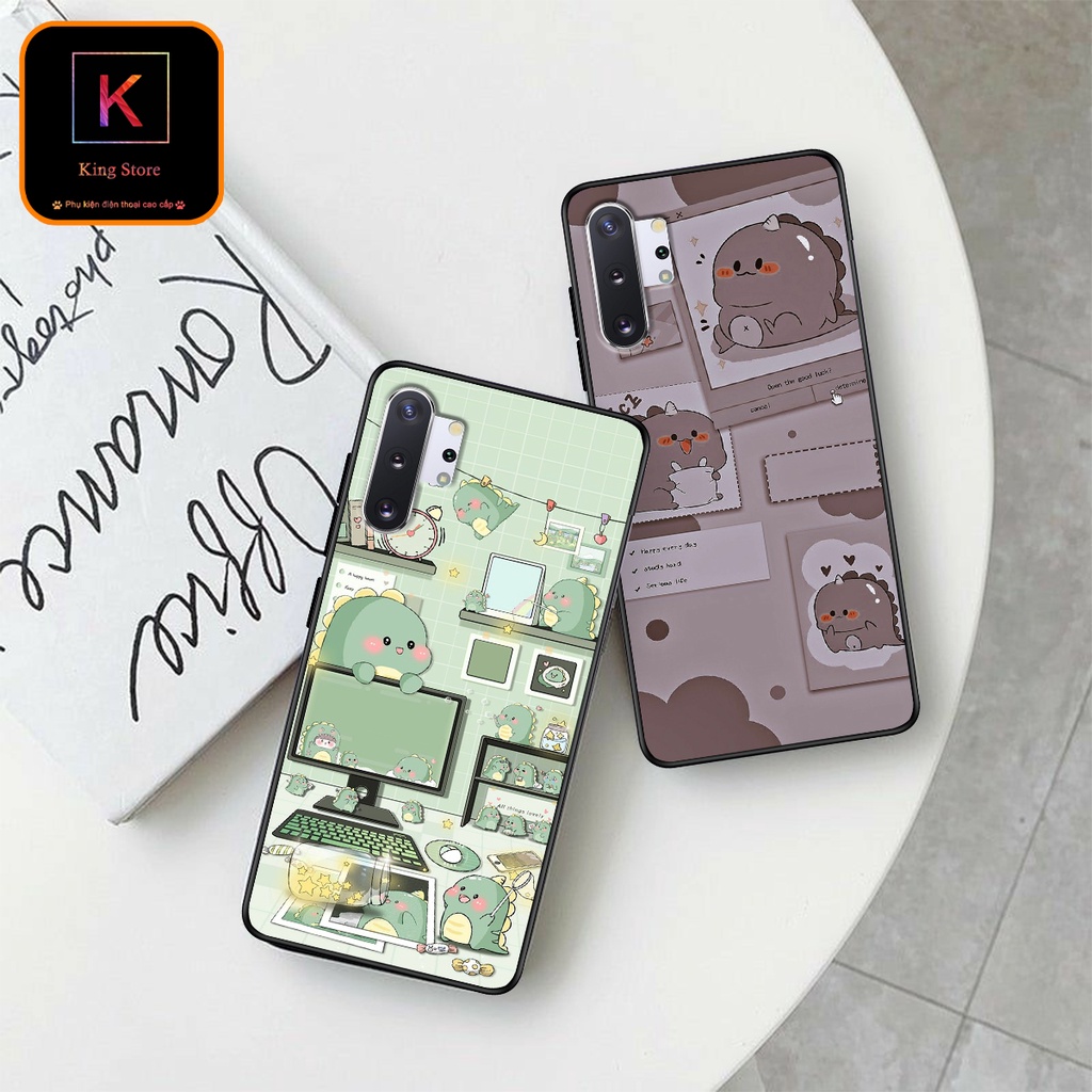 Ốp lưng Samsung Note 10 - Samsung Note 10 Plus - Samsung Note 10 Lite - Ốp in hình khủng long DinoCute - Chất liệu TPU