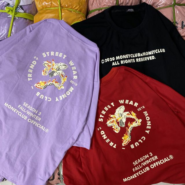 Áo thun tay lỡ Hình thật 100%Unisex 2020 MONYEY CLUB