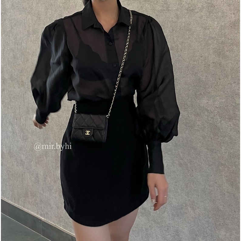 𝐦𝐢𝐫.𝐛𝐲𝐡𝐢: 𝐋𝐢𝐧 Áo sơ mi tay bồng hàn quốc