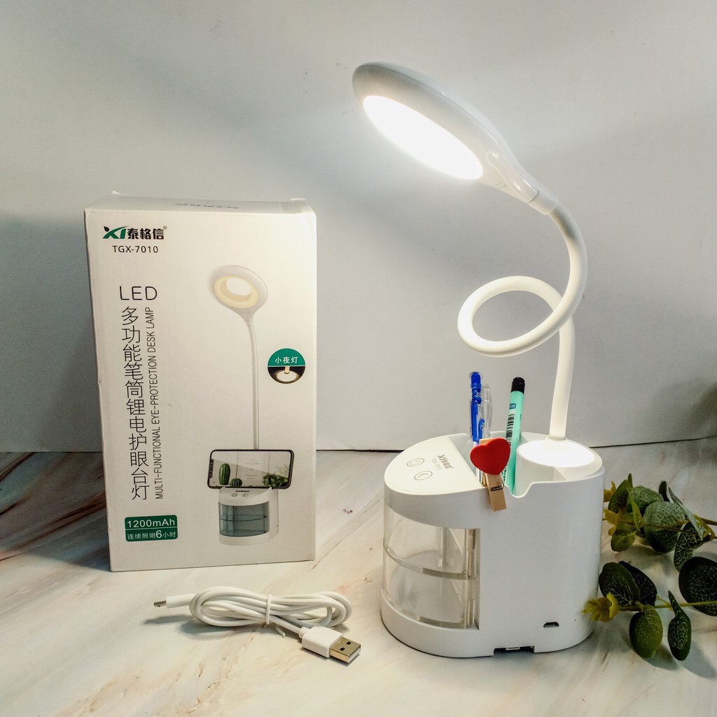 ĐÈN LED ĐỂ BÀN SẠC ĐIỆN ĐA NĂNG TGX-7010/ 772  ( TỔNG KHO GIA DỤNG GIÁ SỈ )