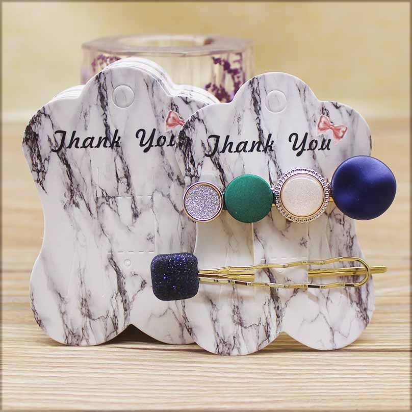 Set 100 Kẹp Tóc Họa Tiết Đá Hoa Cương Sang Trọng