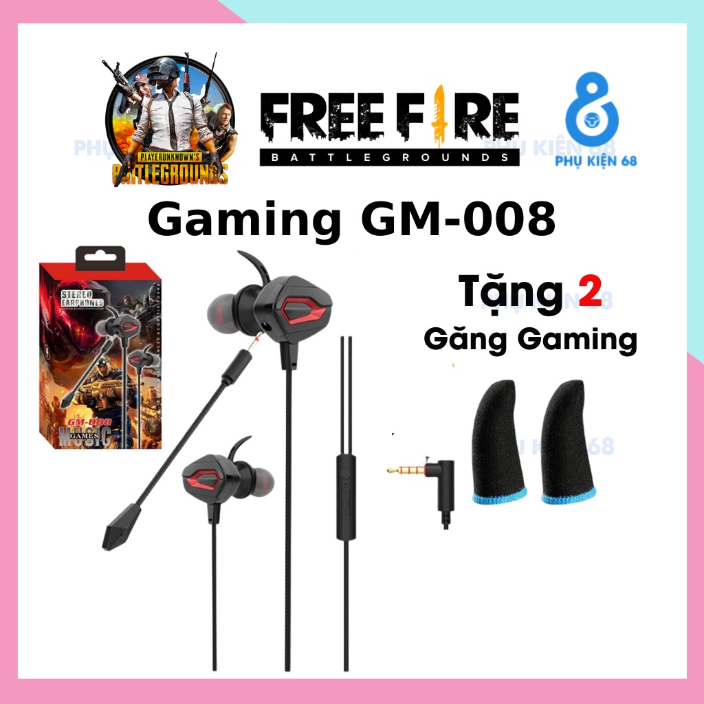 Tai Nghe Có Dây Gaming GM-008 Tai Nghe Gaming Có Mic Rời Cho Game Thủ Chuyên Nghiệp Chơi Game PC Và Mobie Dây Dù Jack L