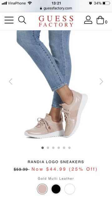 Giày GUESS RANDIA LOGO SNEAKERS Chính Hãng