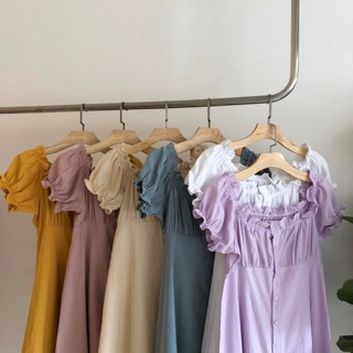 Váy trễ vai 6 màu