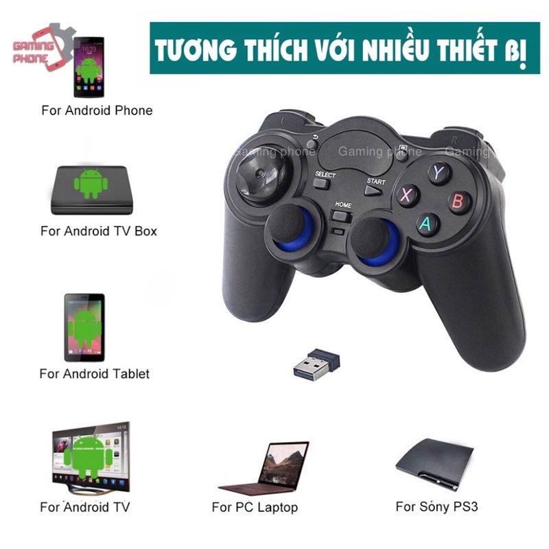 Tay cầm chơi game PC  Laptop  Điện Thoại  TV Android  TV Box Tay cầm chơi game không dây USB Bluetooth 2.4G | BigBuy360 - bigbuy360.vn