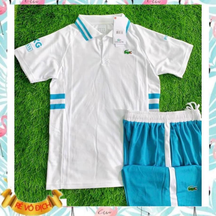 [Sales Sốc] Bộ quần áo thể thao nam Lacoste mới nhất hè 2021,bộ quần áo tennis hàng cao cấp  ྇