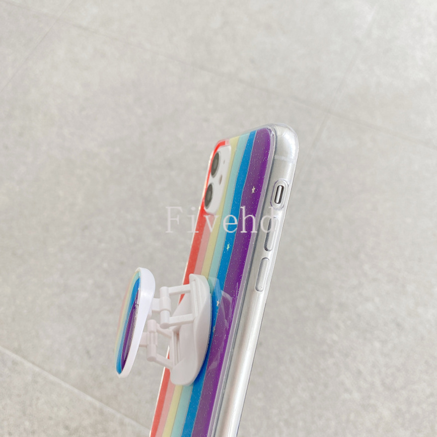 Ốp Lưng Silicone Họa Tiết Ngôi Sao Và Cầu Vồng Thời Trang Cho Samsung S20 S10 S9 S8 Plus Note 20ultra 20 10 Plus 10pro A71 A70 A70s A50 A50s A30s | BigBuy360 - bigbuy360.vn