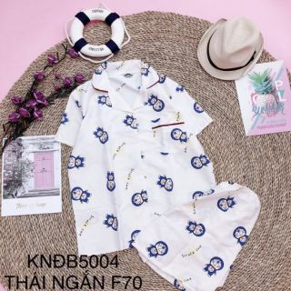 Đồ bộ kate thái quần ngắn