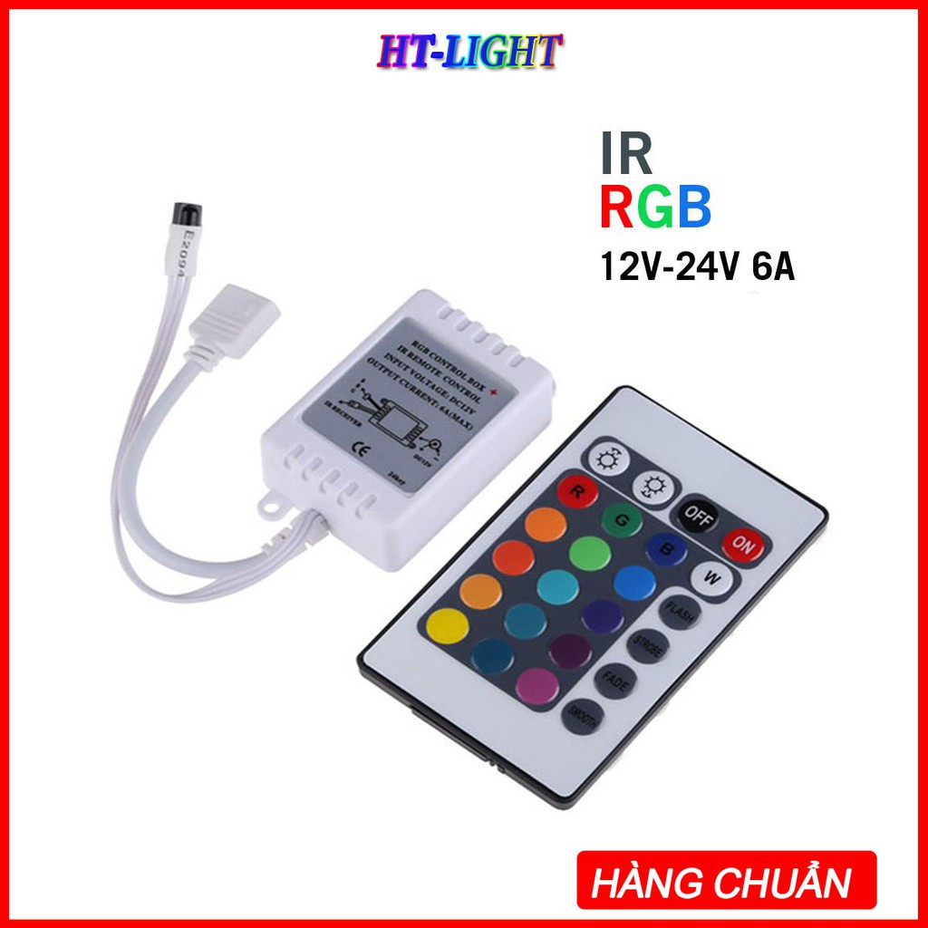 Bộ điều khiển hồng ngoại từ xa RGB DC12V Mini 24 phím