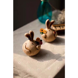 Cặp đôi hình thỏ dễ thương trang trí