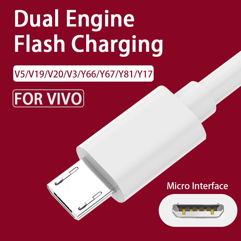 Dây cáp sạc nhanh cho vivo y17 y19 vivo y20 vivo y50 y66 y67 y81 y17 y15 y20