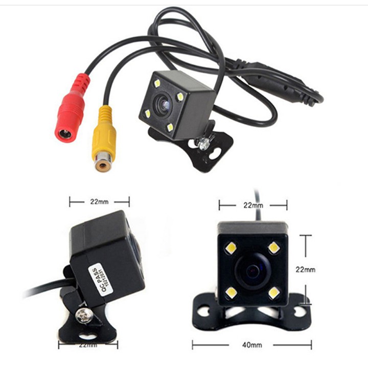 Camera lùi chuẩn HD chống nước 4 Led (Đen) | BigBuy360 - bigbuy360.vn