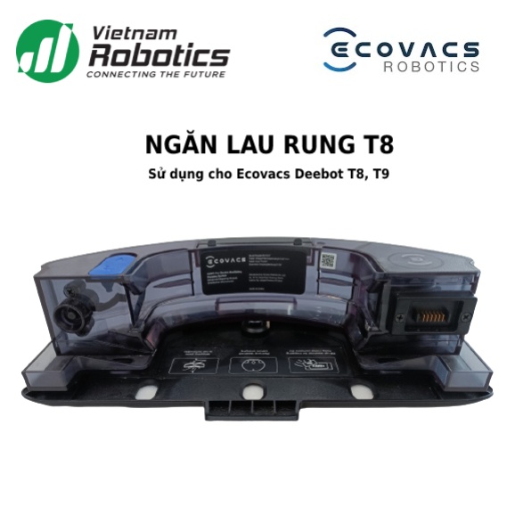 Ngăn lau rung Ozmo Pro 2.0 - Dùng cho Ecovacs Deebot T8, T9 - Hàng chính hãng