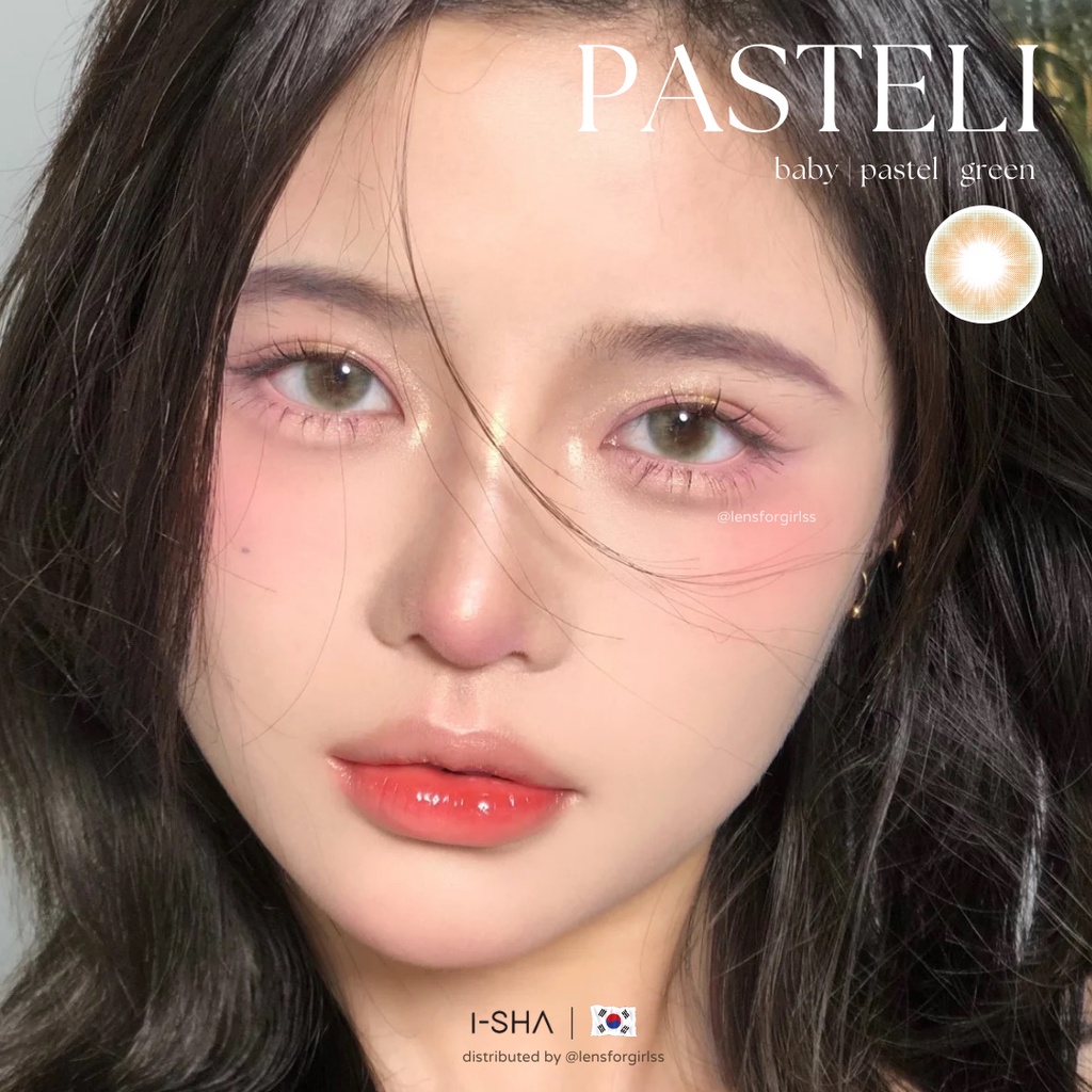Kính áp tròng trong trẻo phong cách nhẹ nhàng Hàn quốc Sugar Pasteli Baby Brown | Hsd 8-12 tháng | Lens cận