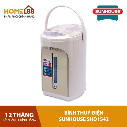 Bình Thủy Điện SUNHOUSE- SHD1542- Dung Tích 4.2L-BẢO HÀNH 12 THÁNG CHÍNH HÃNG