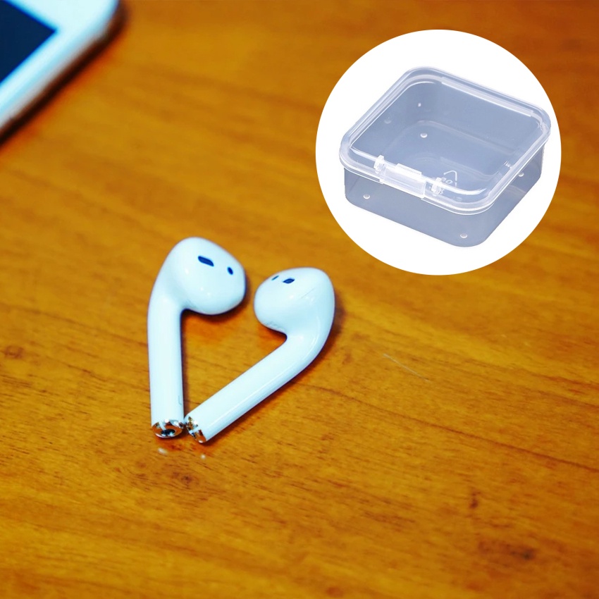Hộp Nhựa Vuông Mini Trong Suốt Đựng Trang Sức