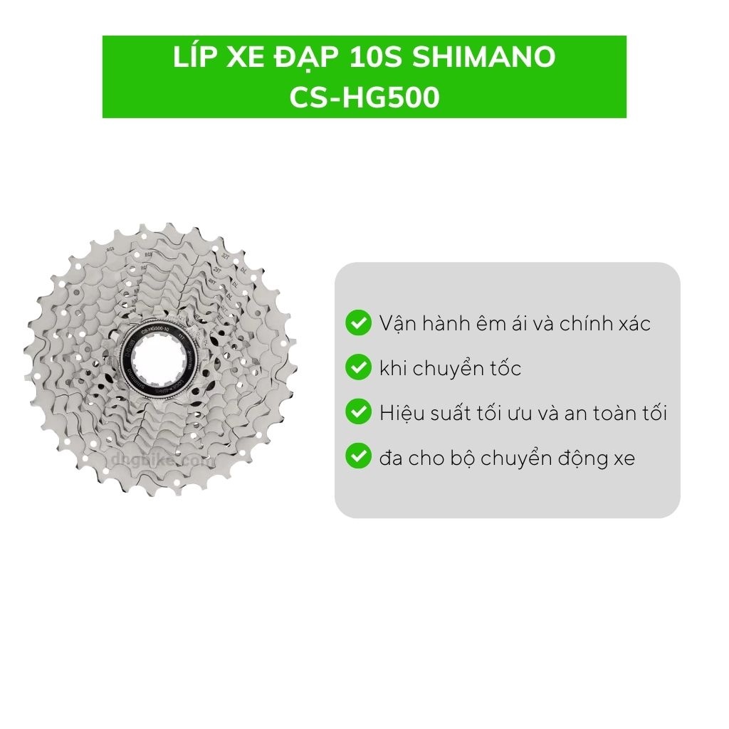 Líp xe đạp 10S SHIMANO CS-HG500