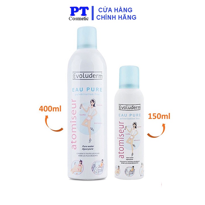 Xịt khoáng Evoluderm 400ml