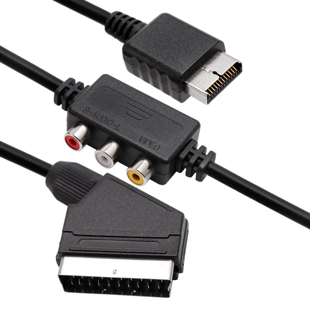 Dây Cáp 2 Trong 1 Rgb Scart + Av Rca Dài 1.8m Cho Sega Dreamcast | BigBuy360 - bigbuy360.vn