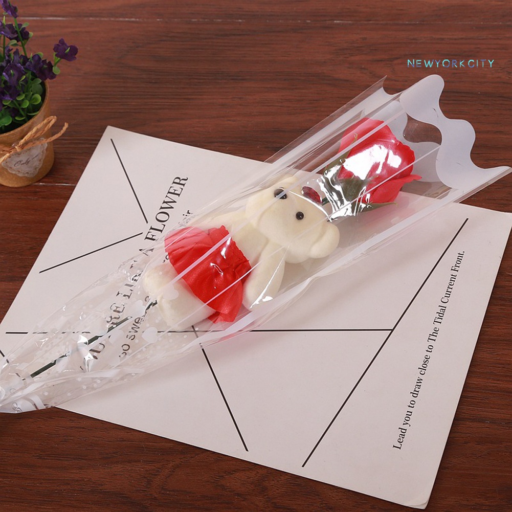 1 Cánh Hoa Hồng Sáp Làm Quà Tặng Giáng Sinh Dễ Thương