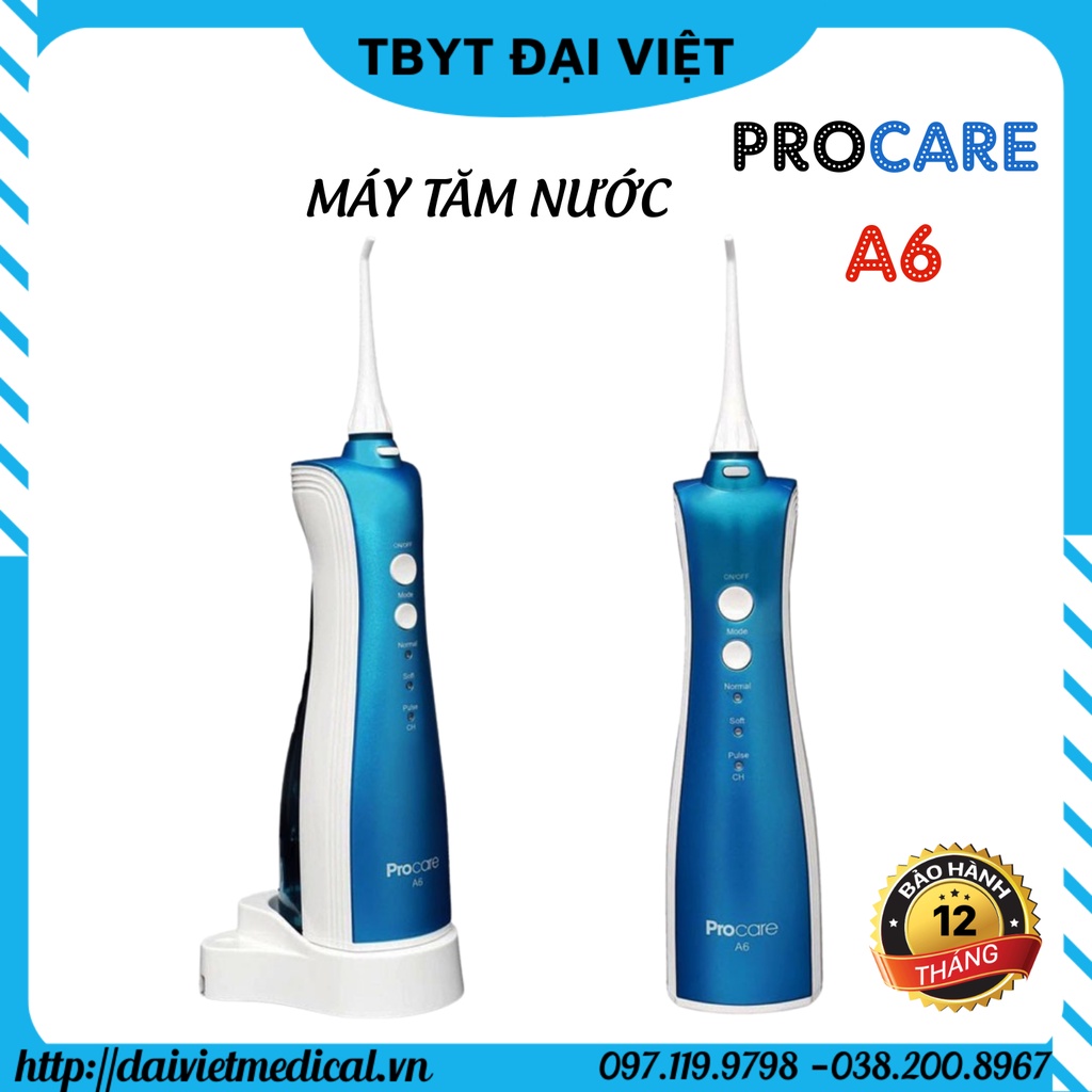 Máy Tăm Nước Cầm Tay Procare A6 Chính Hãng Thương Hiệu Đức - BH 12 tháng