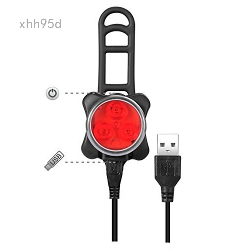 Đèn led có cổng Usb kiểu cổ điển thiết kế gắn đầu/đuôi xe đạp tiện dụng cao cấp