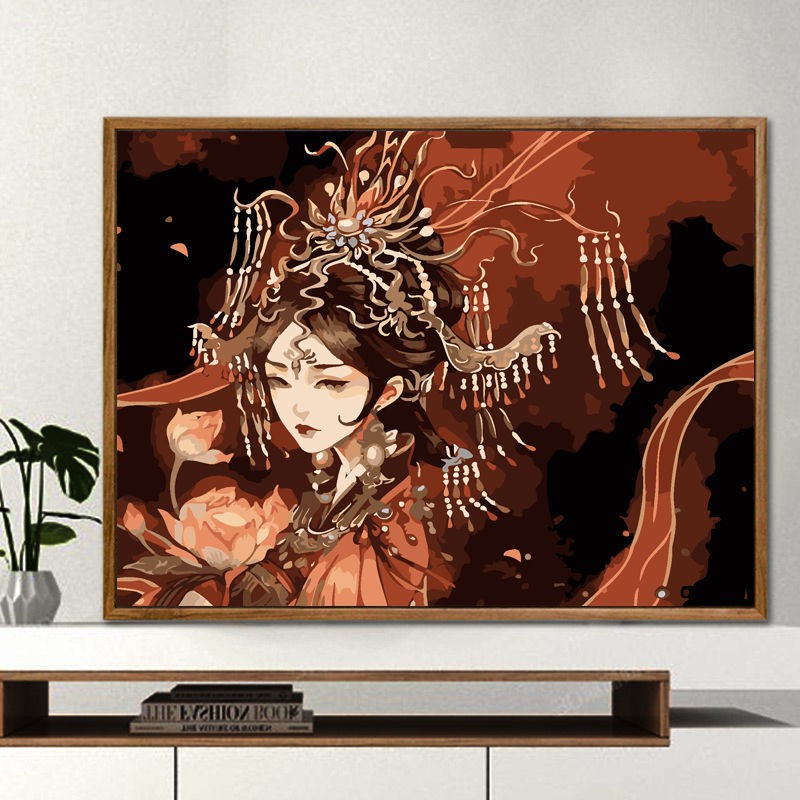 Bộ Tranh Sơn Dầu 40x50cm Tự Làm Họa Tiết Động Vật Độc Đáo Sang Trọng Dùng Để Trang Trí Nhà Tiện Dụng + Phụ Kiện