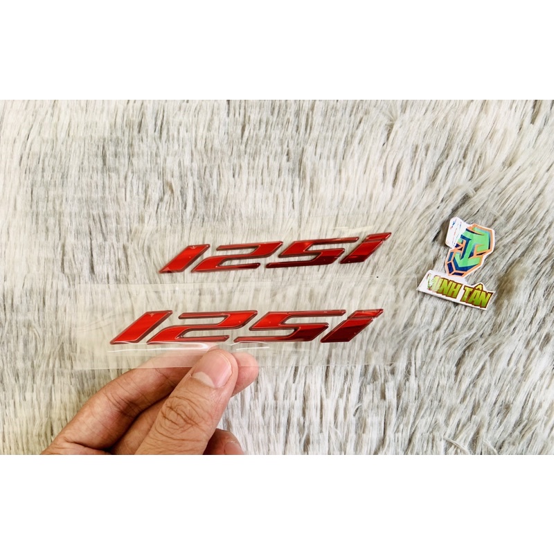 Tem zin 125i số nổi, hàng zin cao cấp sắc nét