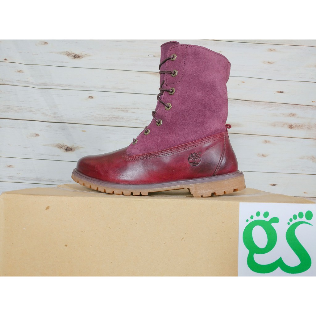 (SIZE 40) Giày chính hãng 2hand TIMBERLAND SUEDE ROLLTOPS BOOTS