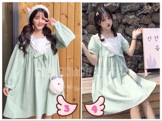 🍀❤️ORDER Váy babydoll nơ❤️🍀