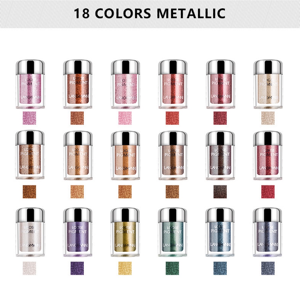 (Hàng Mới Về) Phấn Mắt Langmanni 6g 18 Màu Tùy Chọn Lấp Lánh Cao Cấp | BigBuy360 - bigbuy360.vn
