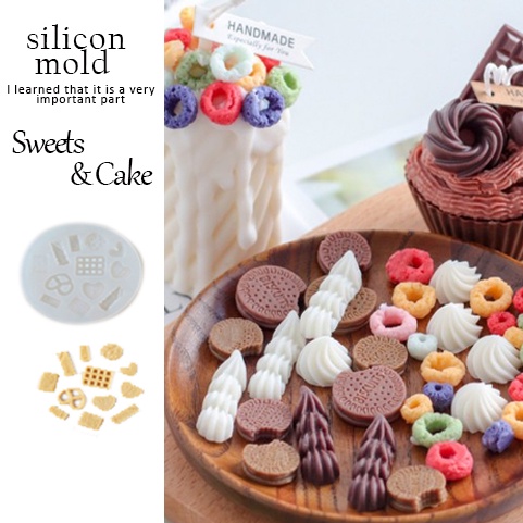 Khuôn silicone bánh kẹo mini trang trí phonecase, làm nến, trang trí bánh cupcake