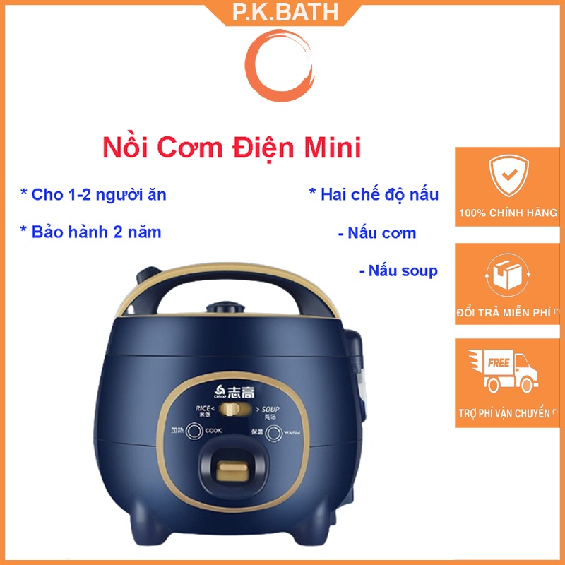 Nồi Cơm Điện Mini Đa Năng - Hộp Cơm Cắm Điện 3 Trong 1 : Nấu, Hấp Luộc , Hâm Nóng Thức Ăn