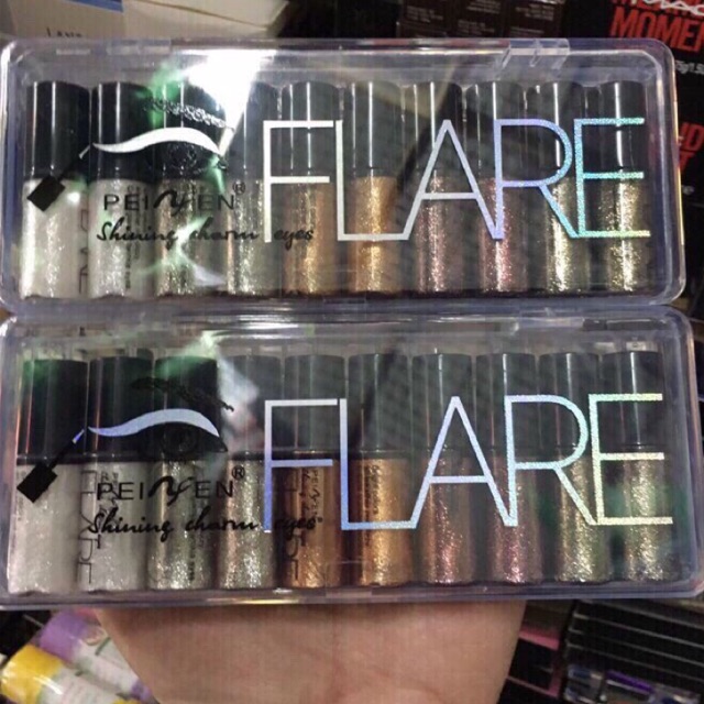 Nhũ Mắt FLARE hộp 10cây gồm 5 màu