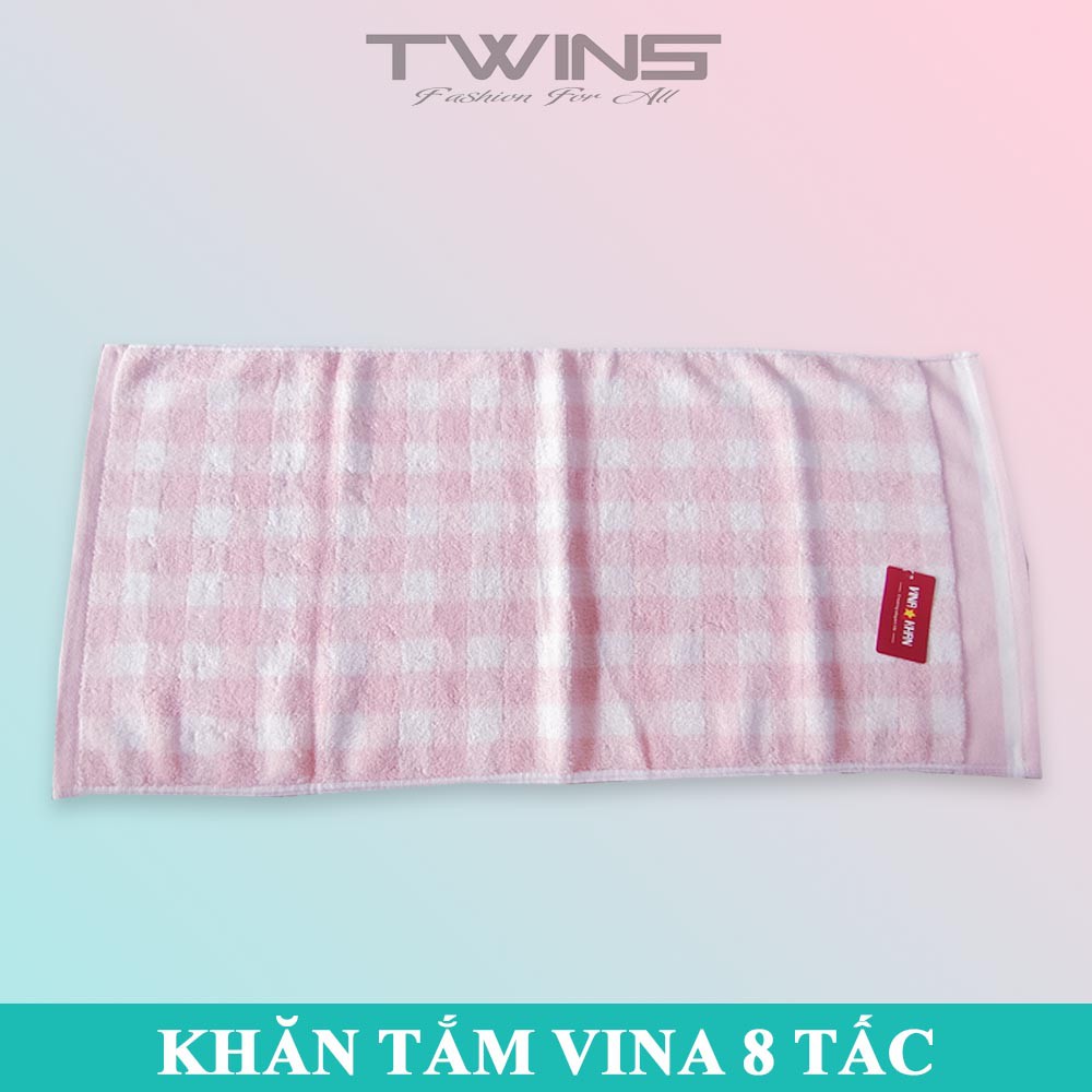 Khăn tắm cotton cao cấp đa năng Vina Khăn sọc 8 tấc thấm hút nước tốt bền màu không xù lông (shop giao màu ngẫu nhiên)