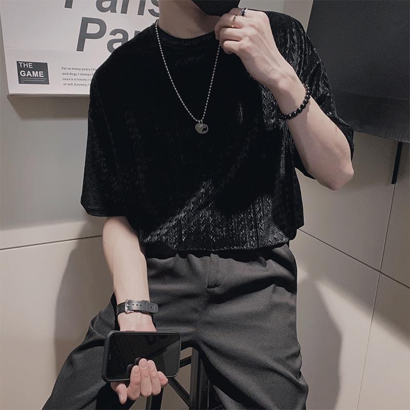 Áo Thun Tay Ngắn Cổ Tròn Dáng Rộng Thời Trang Dành Cho Nam Giới