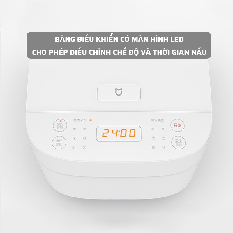 Nồi cơm điện thông minh Xiaomi 3L / Nhiều chế độ nấu / Sử dụng từ 2-4 người