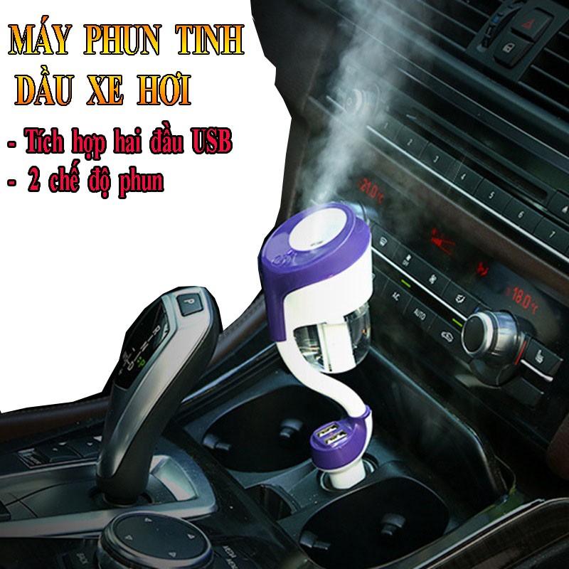 Máy Xông Tinh Dầu Phun Sương Tạo Độ Ẩm Cho Xe Hơi Nanum Car II Của Nhật Sử Dụng Khử Mùi Hôi Rất Hiệu Quả